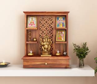 kamdhenu art and craft Mandir Temple for Home Pooja, Arti Solid Wood Home Temple Solid Wood Home Temple Solid Wood Home Temple