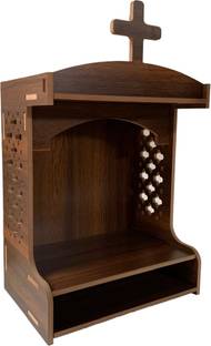 Laxmi Timber Store CHRISTIAN JESUS CROSS TEMPLE Engineered Wood Home Temple