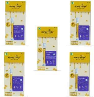 HONEY TWIGS Himalayan Multifloral Honey,100% Natural Pure Honey, 400gms (50 Single Sachets)