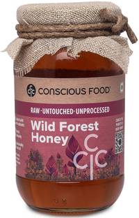 Conscious Food Raw Wild Forest Honey Pure, Natural, Unprocessed & Unpasteurized Honey