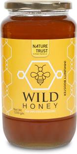 nature trust Wild Honey Unprocessed Honey 1200 Gm|Pure Organic Raw Honey|100% Natural|
