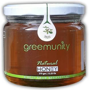 Greemunity Tulsi Honey - Single Origin - 100% Natural and Pure [Unprocessed & Unfiltered] - Ethically Sourced - NMR Certified