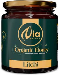 Nia Natura 100% Pure Organic Honey 250g | Unprocessed, Raw, Without Sugar | Litchi