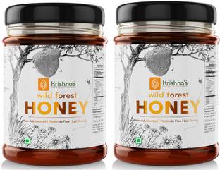 Krishna's Herbal & Ayurveda Wild Forest Honey | No Additives Or Preservatives | Non Adulterated