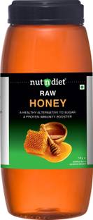 nutndiet Raw Honey | Unprocessed Unheated | Pure and Natural |Plastic Bottle