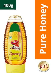 Dabur Honey Squeezy-400g, 100% Pure No Sugar