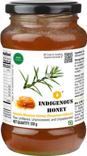 INDIGENOUS HONEY Natural Raw Sesame Til Honey Organic Pure Unprocessed NMR Tested