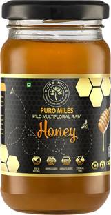 Puro Miles Wild Multi Floral Raw Honey| Unprocessed and Unpasteurized | Sourced from Deep Mountain Forests |Direct from authentic beekeepers