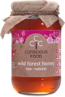 Conscious Food Raw Wild Forest Honey Pure, Natural, Unprocessed & Unpasteurized Honey