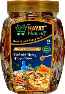 Hayat Nature Organic & Pure Kashmiri Honey With Roasted and Crunchy Dryfruits & Nuts with 100% Immunity & Energy Booster (900 Grm Pack of 1)