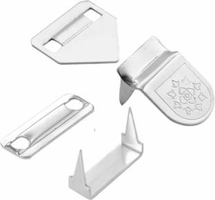 Kavch PANT&TROUSER NON SEW HOOK AND EYE HAND 2 PIN 4 PART PACK OF 130 PCS MADE OF IRON Hook Eye