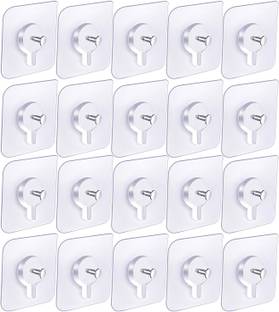 Fourfox Self Adhesive No Drill Wall Nail Photo Hook for hanging Photo Frame Hook 20