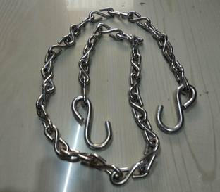 Q1 Beads 8 Ft. Chain Heavy Duty Chain 200 KGS Capacity for Garden Swing,Jhula Chain Hook 1