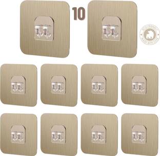 Prievado 10Pcs Adhesive V Wall Hooks Quick Mount for kitchen bathroom command hook Hook 1