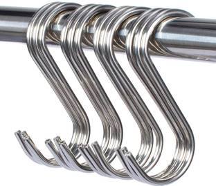 Cosmos 12 PCs Stainless Steel Multipurpose Use ruber grip end Swivel Hook 12