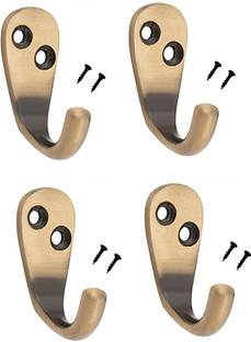 Decuds Aluminium Alloys Single J Hook Cloth Bathroom Room Kitchen Wall Hooks Hook 1