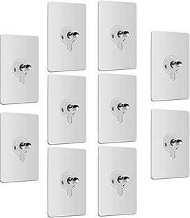 JIHB Self Adhesive Wall Punch-Free Nails Drill Waterproof Bathroom Kitchen Home Screw Hook 10