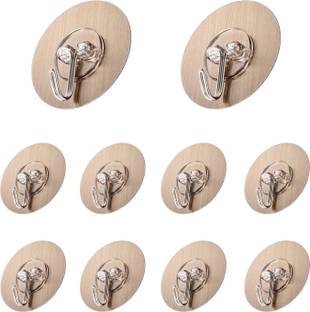 SIGMASTONE Adhesive Hooks for Hanging Heavy Duty Strong Round Wall Hook 10