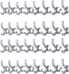 Decuds Stainless Steel And Aluminium Alloys Fescue Wall Hook 8 Legs Silver Hook 8