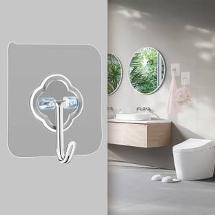 Sunvibe Wall Adhesive J Hooks For Hanging Heavy Duty For Kitchen, Bedroom, Bathroom Hook 6