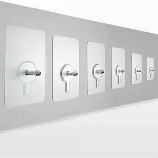 XBEY Adhesive Hooks, Detachable Self Adhesive Wall Screw Hooks, Punch-Free Hook 6