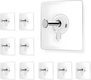 eshopy Stainless Steel Self Adhesive Hooks, Photo Frame Hooks for Wall Without Drilling Hook 10