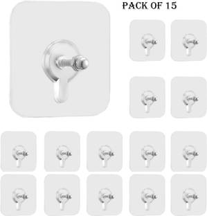 VAVSU Nail Free Wall Screw Adhesive Non-Trace No Drilling Bathroom Installation Hook 15