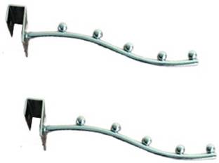 Q1 Beads 2 Pcs. 200mm Square Pipe Hanger for 15x30 mm Square pipe(5 Beads) Display Hanger Hook Rail 5