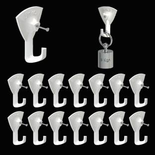 Jinka Hooks (15 Pieces) for Hanging Keys, Clothes, Utensils, Bags and Planters Hook 15