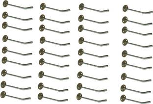 Q1 Beads 36 Pcs 10" inch Stainless Steel Wall Display Hook Hanger for Mobile Shop Door Hanger