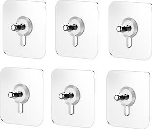 CANWAY Adhesive Nail Wall Hooks for Hanging Kitchen Household and Bathroom Accessories Hook 6