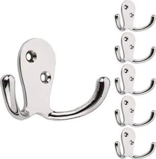 Screwtight Double Robe Hook - Wide - Polished Chrome - Wall/Door Mountable - Wall Hook Hook 2