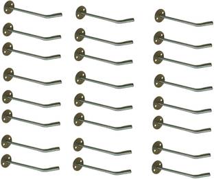 Q1 Beads 24 Pc 4" Stainless Steel Wall Display Hanger for Mobile Shop, Counter Hook 1
