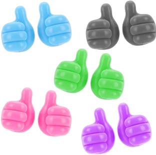 SEASPIRIT Multipurpose Wall Mounted Silicone Thumb Holder Hooks Hook 10