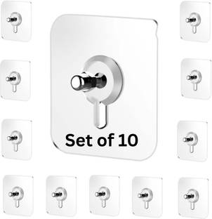 Mekai Self-Adhesive Wall Screws Pack of 10 Hook 1