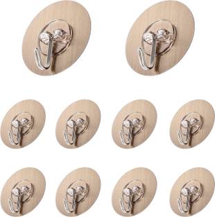 SIGMASTONE Adhesive Hooks for Hanging Heavy Duty Strong Round Wall Hook 10