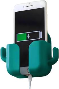 Upkaranwale Wall Mounted Mobile Stand Storage Case (Green, Pack Of 1) Hook 1