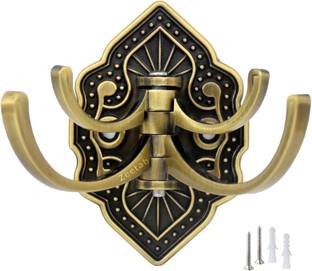 Zeetab Flower Cloth Hanger & Royal Key Holder with Adjustable Hook 4