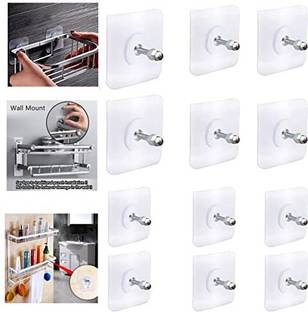 Zig Zag Self Adhesive Wall Mounting Screw Hook 10