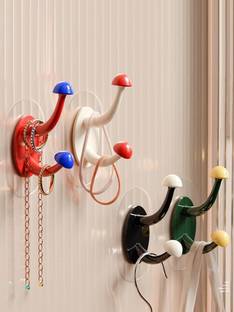 Shalvi Decorative Double Wall Hooks Adhesive Hooks for Hanging Heavy Duty Hook 4