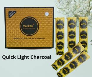 WEKTU Quick Lightning Charcoal/Hookah/Low Ash/9 Hookah Charcoals