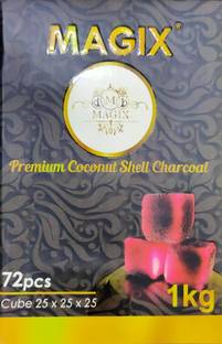 Puff Smart Premium Coconut Shell Charcoal 1 kg 72 Pcs Hookah Charcoals