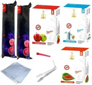 ALL.NATION.IMPEX Double apple Dubai special magic coal chimti mouthtip foil Paan Ras Hookah Flavor