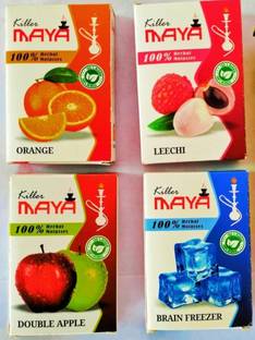 CHESS Lifestyle maya 24*7 Double apple, Brain freezer, Lichi, Orange, And charcoal Hookah Flavor