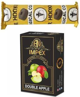 A.N.IMPEX Double Apple With 1 Polo Quick Light Magic Charcoal Hookah Charcoals Dubai Special, Brain-o- Freeze, Mint, Pan Ras, Charcoal Coil Hookah Flavor