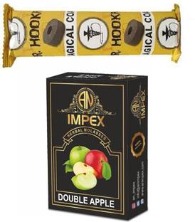 A.N.IMPEX Double Apple With 1 Polo Quick Light Magic Charcoal Hookah Charcoals Dubai Special, Brain-o- Freeze, Mint, Pan Ras, Charcoal Coil Hookah Flavor
