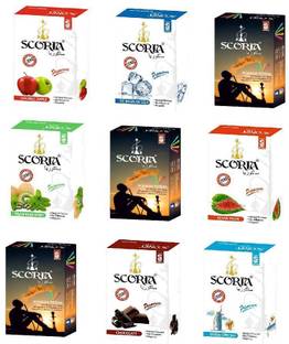 SCORIA blank DOUBLE APPLE, BRAIN FREEZER, PAAN KIWI MINT, KESAR PAAN, CHCOLATE, DUBAI SPECIAL Hookah Flavor