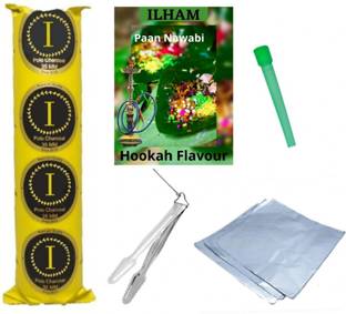 ILHAM MAGIC COIL PAAN NAWABI FLAVOR CHIMTA FOIL MOUTH TIP PAAN NAWABI Hookah Flavor