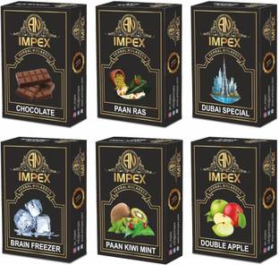 A.N.IMPEX Premium Quality Herbal Hookah Chocolate, Paan ras, Dubai Special, Brain freezer, Paan KIwi Mint, Double apple Hookah Flavor
