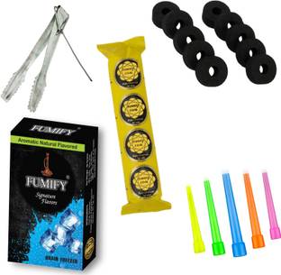 FUMIFY ACCESSORIES 5 MOUTH TIPS & FUMIFY BRAIN FREEZE Hookah Flavor